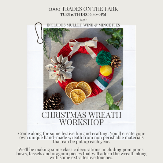 Wreath Making Workshop hosted by Louise Ludlam-Snook On The Park