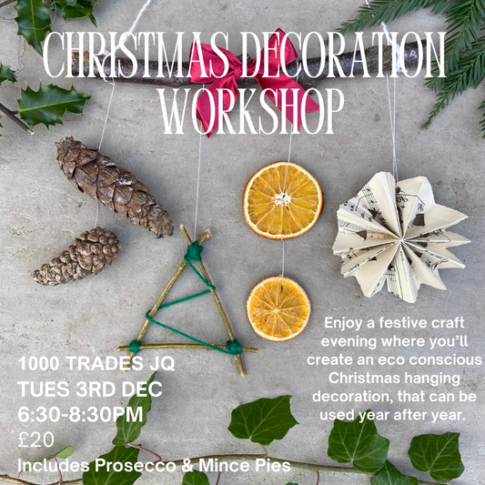 Christmas Hanging Decoration Workshop hosted by Louise Ludlam-Snook Jewellery Quarter